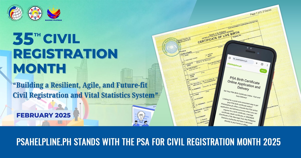 PSAHelpline.ph supports Civil Registration Month